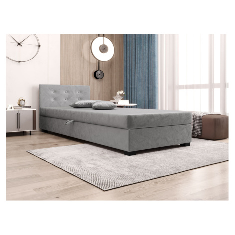 Jednolůžková postel 100x195 AJKA 1 - světle šedá