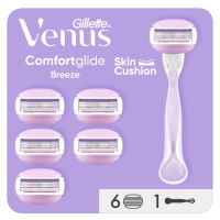 Gillette Venus ComfortGlide Breeze dámský holicí strojek + 6 hlavic