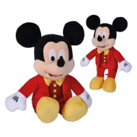 SIMBA DISNEY Plyšák Mickey Mouse v lesklém červeném kabátku 25 cm