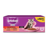 Whiskas kapsičky Klasický výběr ve šťávě pro koťata 48 × 85 g