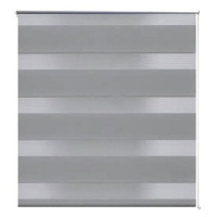 Roleta den a noc \ Zebra \ Twinroll 90x150 cm šedá