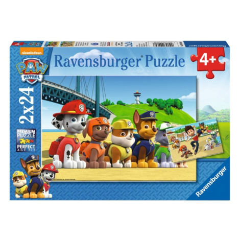 Ravensburger Tlapková Patrola: Stateční psi 2x24 dílků