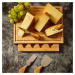 Klarstein Deska na sýr se zásuvkou na nože, 4 speciální nože, 25,2 x 3 x 19,5 cm, jednoduchá údr