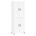 vidaXL Skříň highboard bílá 69,5 x 34 x 180 cm kompozitní dřevo