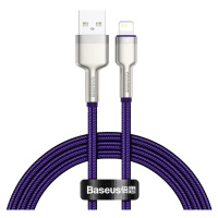 Kabel USB cable for Lightning Baseus Cafule, 2.4A, 1m (purple)