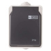 EMOS Zásuvka nástěnná, šedo-černá, IP54 3104139700