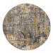 Kusový koberec Cocktail Wonderlust Grey/Ochre kruh 160 × 160 o cm