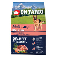 Ontario Adult Large Beef&Rice granule 2,25 kg
