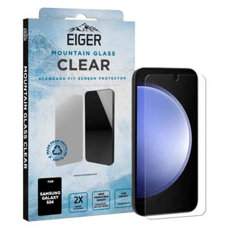 Ochranné sklo Eiger Mountain Glass CLEAR Screen Protector for Samsung S24 Eiger Glass