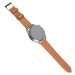 Kožený řemínek FIXED Leather Strap s šířkou 20mm pro smartwatch, hnědá