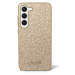 Guess PC/TPU Glitter Flakes Metal Logo kryt Samsung Galaxy S23 zlatý