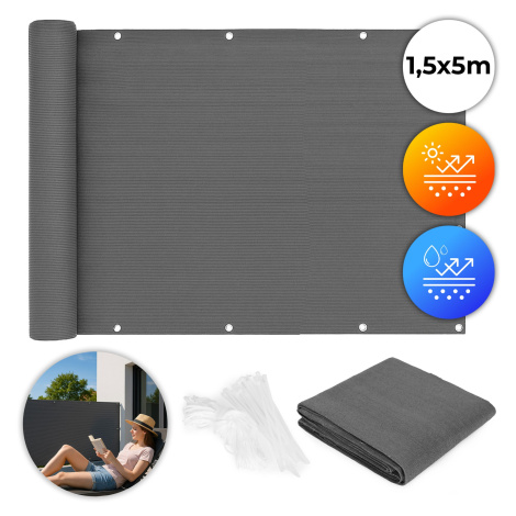 MultiGarden Balkonová zástěna Shadex 150x500 cm šedá