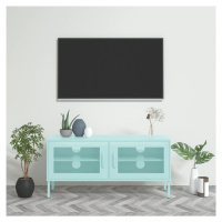 vidaXL TV skříňka mátová 105 x 35 x 50 cm ocel