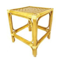 Ratanový stolek hranatý - světlý med