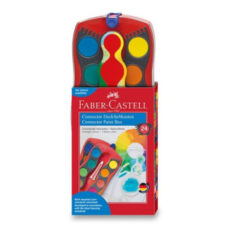 Vodové barvy Faber-Castell Connector 24 barev, průměr 30 mm Faber-Castell