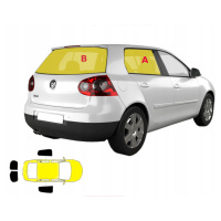 Záclony vyhrazené, sladěné Vw Golf V 5dveře