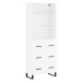 vidaXL Skříň highboard bílá 69,5 x 34 x 180 cm kompozitní dřevo