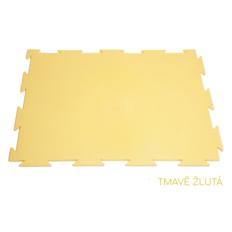 ELIS DESIGN Pěnová puzzle podložka barevná - nízká barva: tmavě žlutá Elisdesign