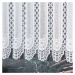 Dekorační metrážová vitrážová záclona IRENA bílá výška 70 cm MyBestHome Cena záclony je uvedena 