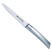 6-dílná sada nožů z nerezové oceli Bergner / dřevěný blok / stříbrná / hnědá