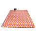 Royokamp pikniková deka 250 × 200 cm s ALU potahem trojúhelníky