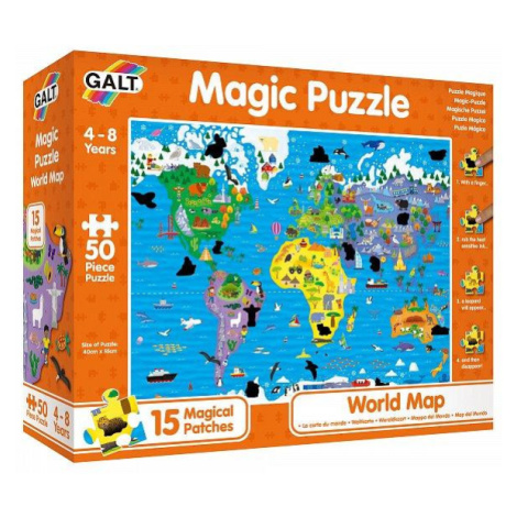 Magické puzzle - Mapa světa GALT