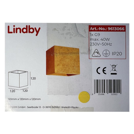 Lindby Lindby - Nástěnné svítidlo YADE 1xG9/20W/230V