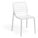 Židle DOGA — plast, bílá, nosnost 200 kg