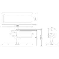 Deko-Light TRACK LIGHT LED panel, bílý, 3fázový, 4 000 K, zapnuto/vypnuto