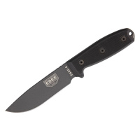 ESEE 4 PTGB Gunsmoke 1095 Black G10, Black Sheath