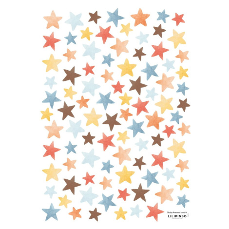 Dětské samolepky v sadě 93 ks 30x42 cm Colorful Stars – Lilipinso
