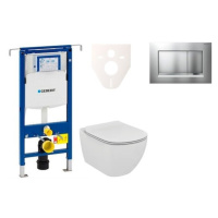 Cenově zvýhodněný závěsný WC set Geberit do lehkých stěn / předstěnová montáž+ WC Ideal Standard