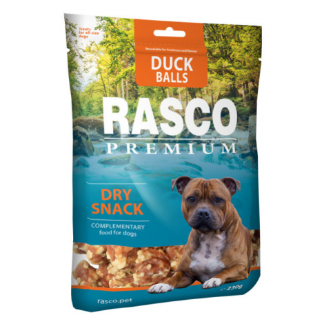 Pochoutka Rasco Premium koule z kachního masa a bůvoloviny 230g