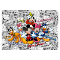 FTD2225 Fototapeta na zeď 4-dílná Disney Mickey Mouse FT 2225, velikost 360x254 cm