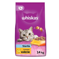 Whiskas granule kuřecí pro kastrované dospělé kočky 14 kg