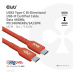 Club3D Kabel USB2 Type-C Bi-Directional USB-IF Certifikovaný 480Mb, PD 240W(48V/5A) EPR M/M 3m