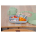 Jídelní souprava Silicone Meal Essentials Set Beaba s hrníčkem a talířem se lžičkou a bryndák ze
