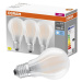 3PAK LED žárovka LED E27 A60 7,5W = 75W 1055lm 4000K Neutrální 300° Filament OSRAM BASE