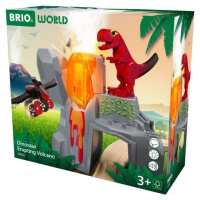 BRIO herní set 36092 Dinosauří soptící vulkán