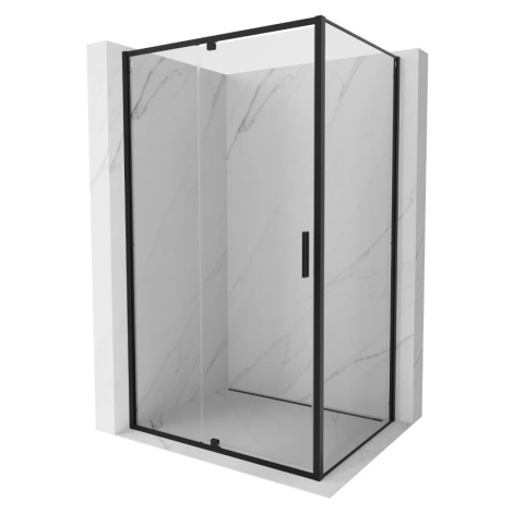 MEXEN/S Exo sprchový kout dveře křídlové 155 x 90, transparent, černá 819-155-090-70-00