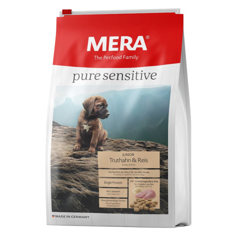 MERA pure sensitive Junior krocan a rýže 2 × 12,5 kg Meradog Pure Sensitive