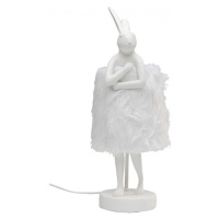 KARE Design Stolní lampa Animal Rabbit - bílá/stříbrná, 50cm