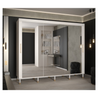 Šatní skříň Abi Calipso T3 Barva korpusu: Bílá, Rozměry: 250 cm, Dveře: Bílá + zrcadlo