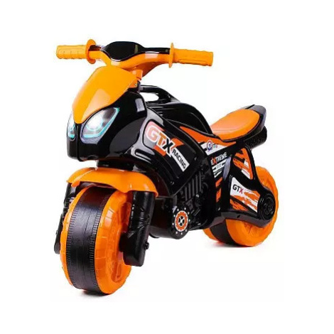 Odrážedlo motorka oranžovo-černá plast v sáčku 35x53x74cm 24m+ Teddies