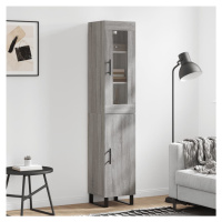 vidaXL Skříň highboard šedá sonoma 34,5 x 34 x 180 cm kompozitní dřevo