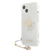 Guess GUHCP13SKS4GGO hard silikonové pouzdro iPhone 13 Mini 5.4" transparent 4G Gold Charms Coll