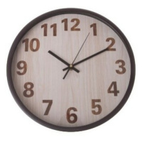 Nástěnné hodiny Wood style, pr. 30,5 cm, plast