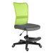 Dětská židle s podnoží GORO –⁠ látka, více barev Šedo-zelená