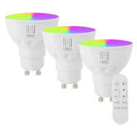 NEO LITE sada 3x Smart žárovka LED GU10 6W RGB+CCT, stmívatelná, WiFi, Beacon, DO