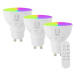 NEO LITE sada 3x Smart žárovka LED GU10 6W RGB+CCT, stmívatelná, WiFi, Beacon, DO